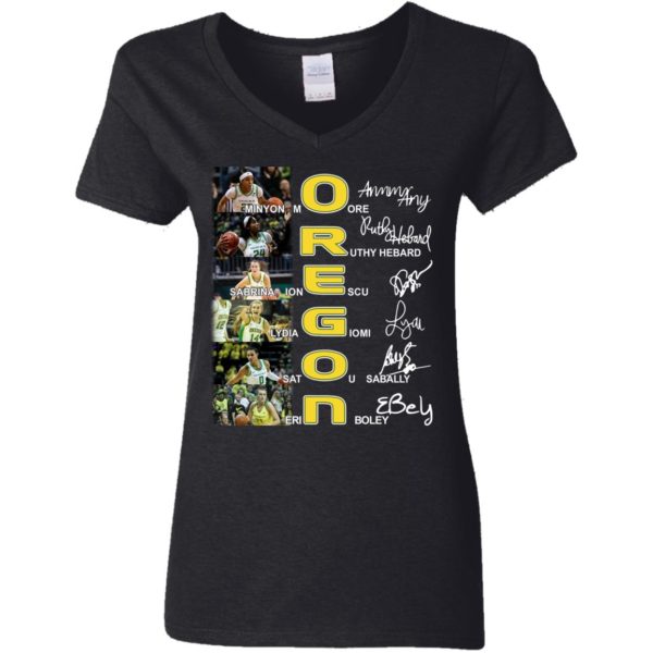 Oregon Women's Basketball Player Signature Shirt