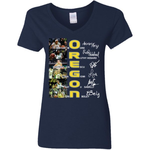 Oregon Women's Basketball Player Signature Shirt