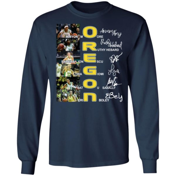 Oregon Women's Basketball Player Signature Shirt