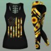 Combo Sunflower Tank Top & Legging Outfit