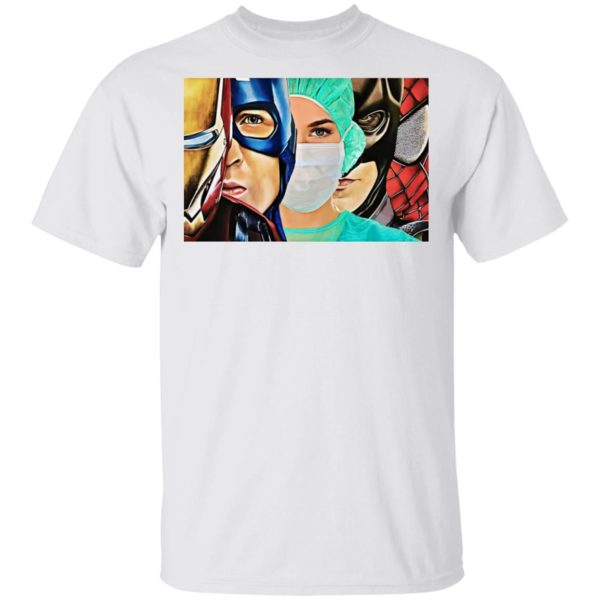 Iron Man, Captain America, Nurse Superheroes Shirt