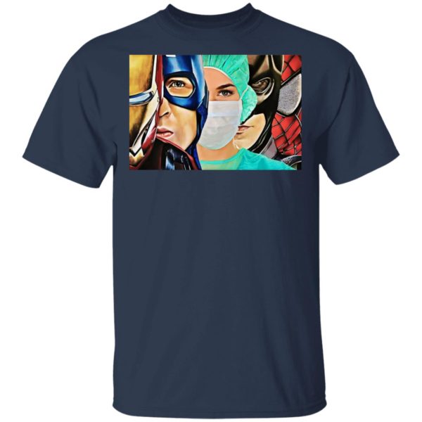 Iron Man, Captain America, Nurse Superheroes Shirt