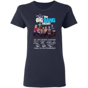 The Bigbang Theory 2007 2020 Thank You For The Memories Signature Shirt image The Bigbang Theory 2007 2020 Thank You For The Memories Signature Shirt