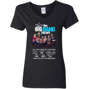 The Bigbang Theory 2007 2020 Thank You For The Memories Signature Shirt image The Bigbang Theory 2007 2020 Thank You For The Memories Signature Shirt
