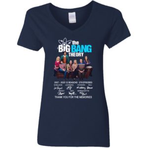 The Bigbang Theory 2007 2020 Thank You For The Memories Signature Shirt image The Bigbang Theory 2007 2020 Thank You For The Memories Signature Shirt