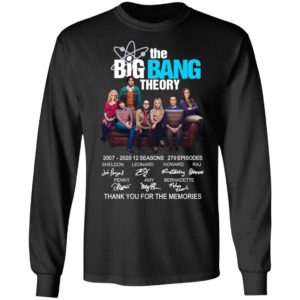The Bigbang Theory 2007 2020 Thank You For The Memories Signature Shirt image The Bigbang Theory 2007 2020 Thank You For The Memories Signature Shirt
