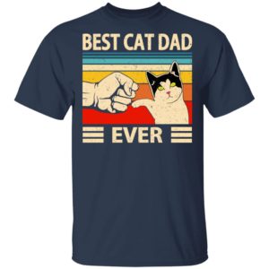 Funny Best Cat Dad Ever Vintage Shirt