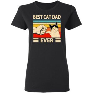 Funny Best Cat Dad Ever Vintage Shirt