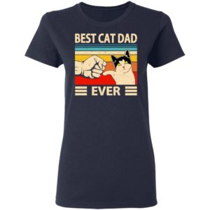 Funny Best Cat Dad Ever Vintage Shirt