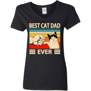 Funny Best Cat Dad Ever Vintage Shirt