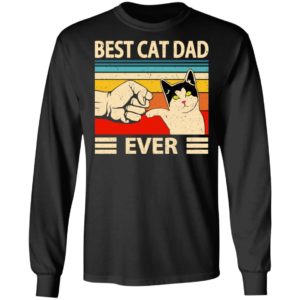 Funny Best Cat Dad Ever Vintage Shirt