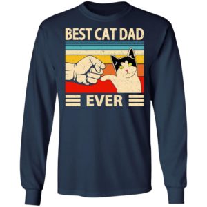 Funny Best Cat Dad Ever Vintage Shirt