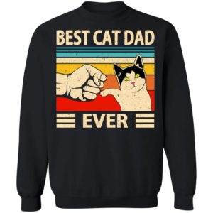 Funny Best Cat Dad Ever Vintage Shirt