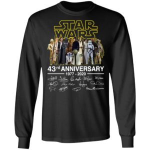43rd Of Star Wars 1977 2020 Anniversary Signature Shirt