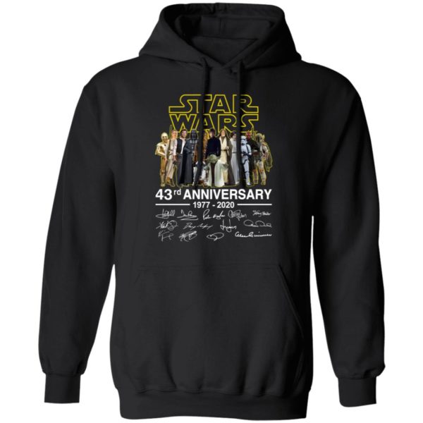 43rd Of Star Wars 1977 2020 Anniversary Signature Shirt
