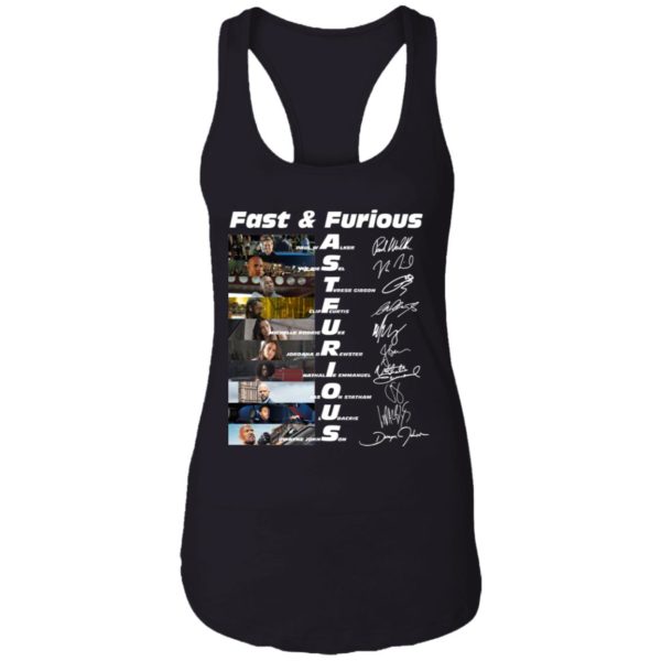 Fast And Furious Paul Walker Vin Diesel Tyrese Gibson Signatures Shirt