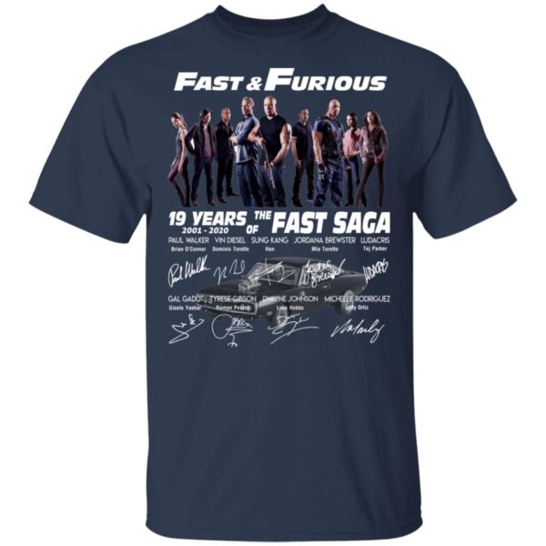 Fast & Furious 19 Years Of The Fast Saga Signature Shirt