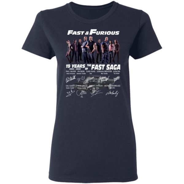 Fast & Furious 19 Years Of The Fast Saga Signature Shirt