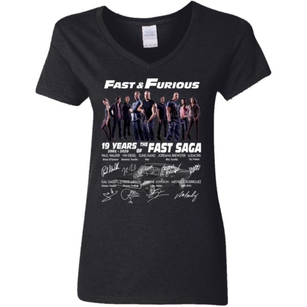 Fast & Furious 19 Years Of The Fast Saga Signature Shirt