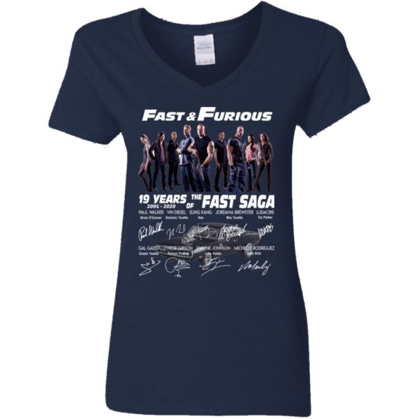 Fast & Furious 19 Years Of The Fast Saga Signature Shirt
