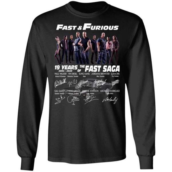 Fast & Furious 19 Years Of The Fast Saga Signature Shirt
