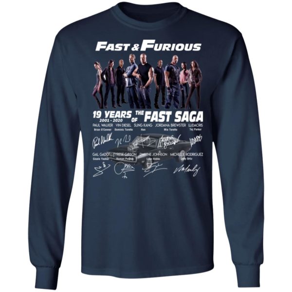 Fast & Furious 19 Years Of The Fast Saga Signature Shirt