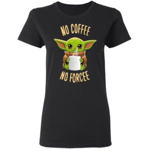 Baby Yoda No Coffee No Forcee Shirt image Baby Yoda No Coffee No Forcee Shirt