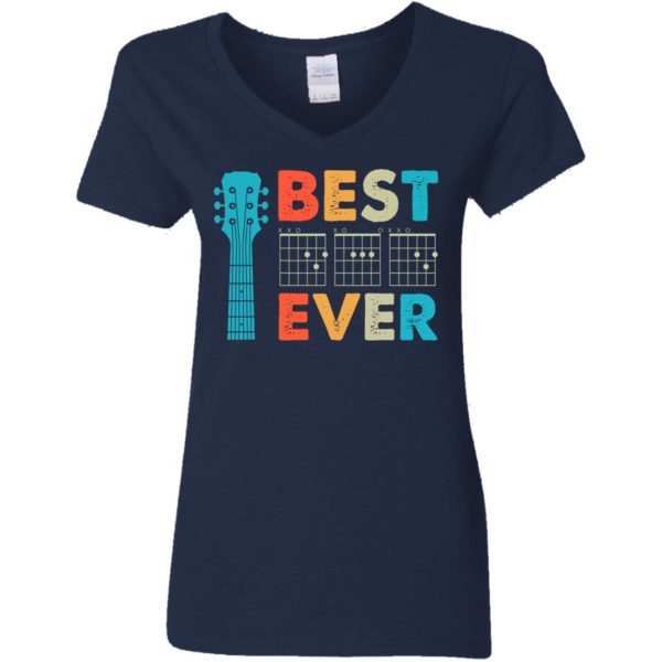 Best Dad Ever Guitar Chords Retro Shirt