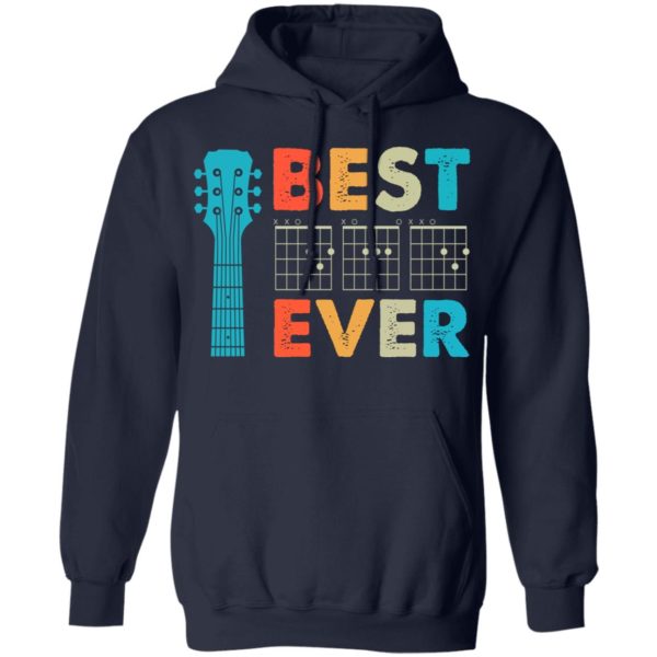 Best Dad Ever Guitar Chords Retro Shirt