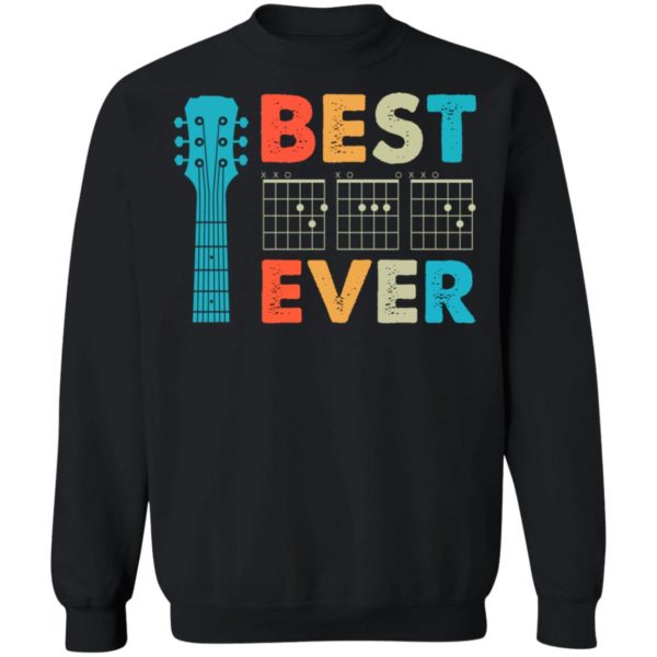 Best Dad Ever Guitar Chords Retro Shirt