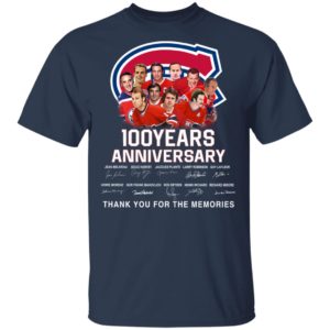 Montreal Canadiens 100 Years Anniversary Signature Shirt