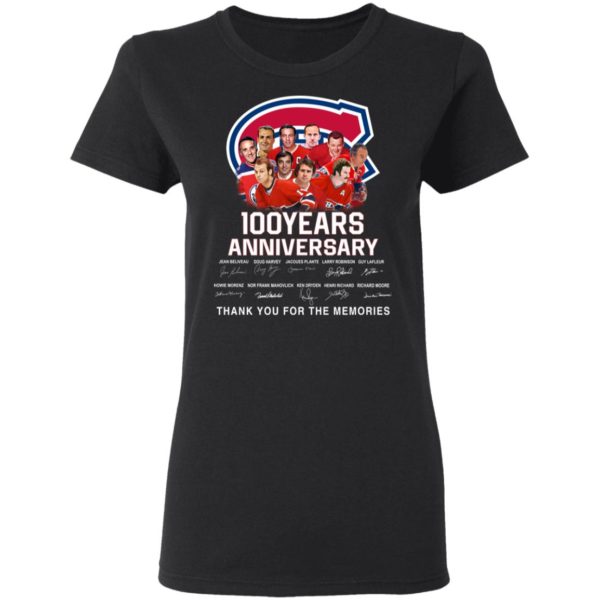 Montreal Canadiens 100 Years Anniversary Signature Shirt