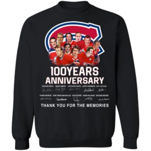 Montreal Canadiens 100 Years Anniversary Signature Shirt