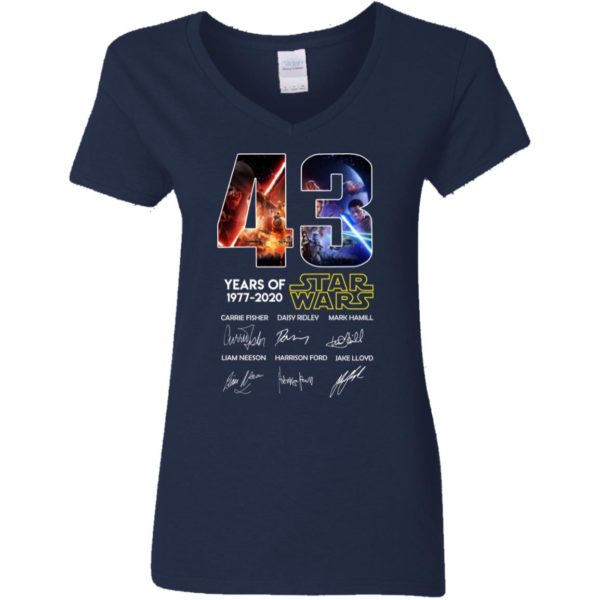 43 Years Of Star Wars 1977 2020 Signature Shirt
