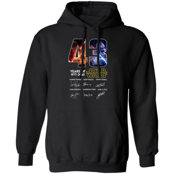 43 Years Of Star Wars 1977 2020 Signature Shirt