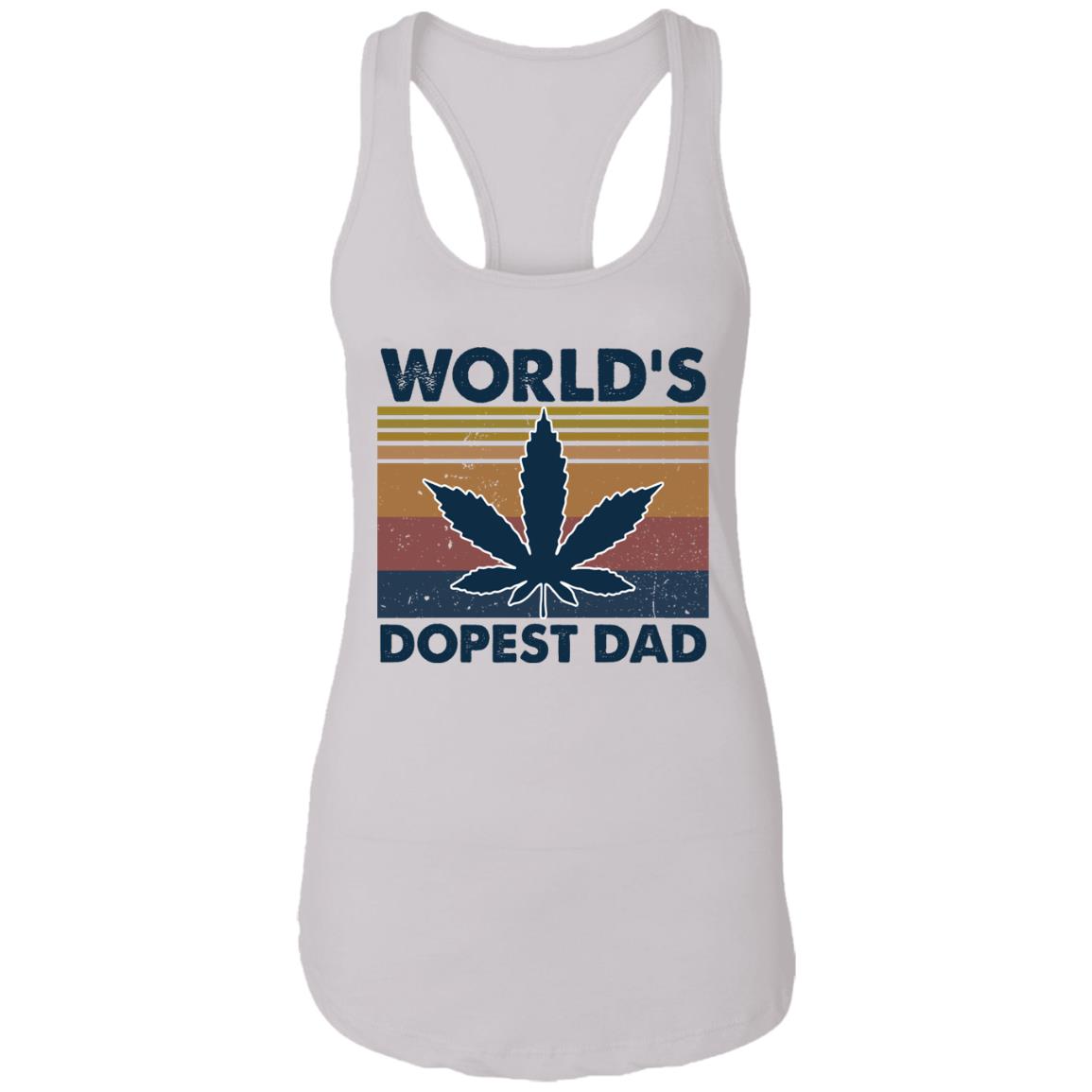 Weed World's Dopest Dad Father's Day Gift Shirt image Weed World's Dopest Dad Father's Day Gift Shirt