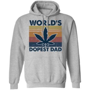 Weed World's Dopest Dad Father's Day Gift Shirt image Weed World's Dopest Dad Father's Day Gift Shirt
