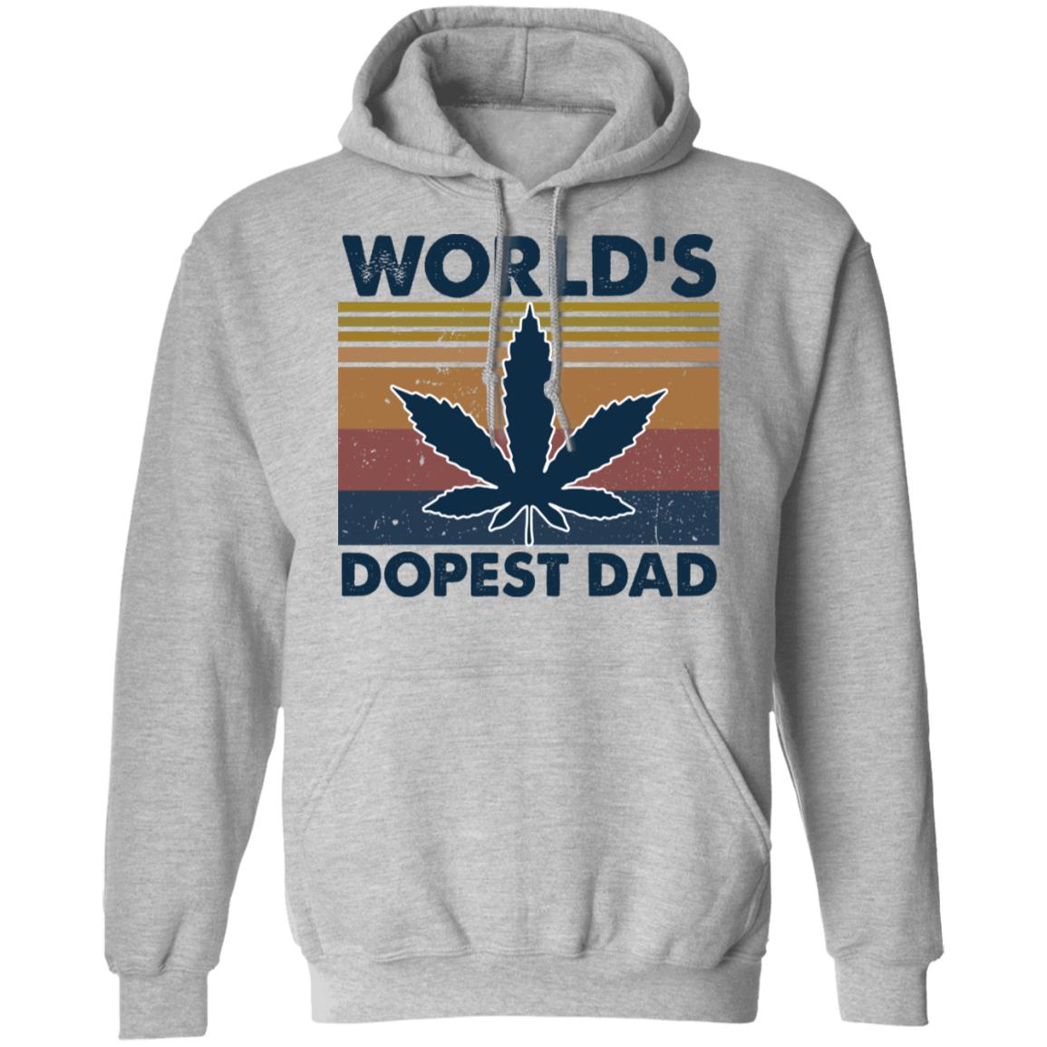 Weed World's Dopest Dad Father's Day Gift Shirt image Weed World's Dopest Dad Father's Day Gift Shirt
