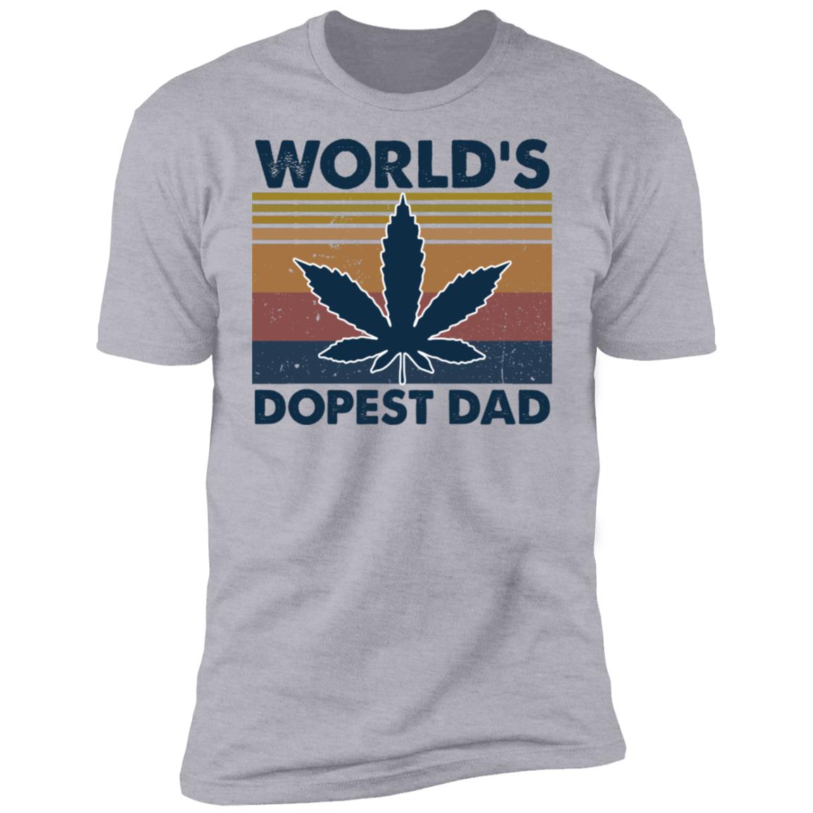 Weed World's Dopest Dad Father's Day Gift Shirt image Weed World's Dopest Dad Father's Day Gift Shirt