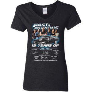 Fast And Furious 19 Year 2001 2020 Signatures Thank You For The Memories Shirt