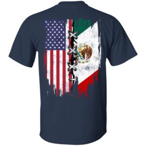 Mexican and American Flag Shirt