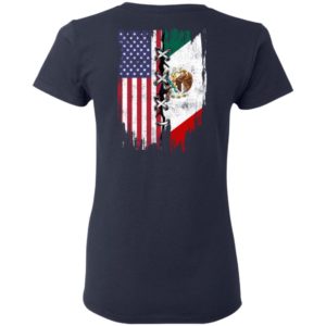 Mexican and American Flag Shirt