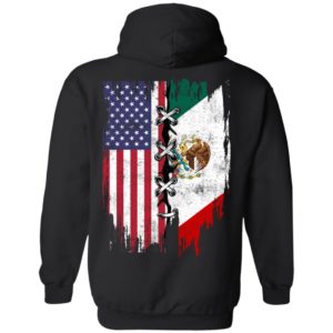 Mexican and American Flag Shirt