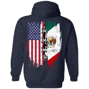 Mexican and American Flag Shirt