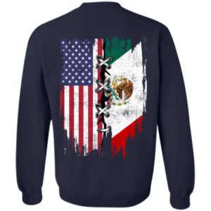 Mexican and American Flag Shirt