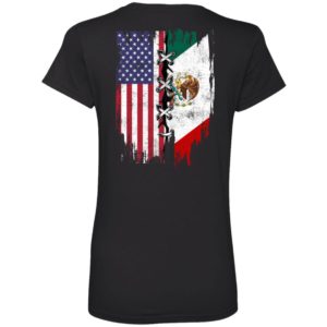 Mexican and American Flag Shirt