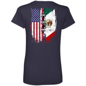 Mexican and American Flag Shirt