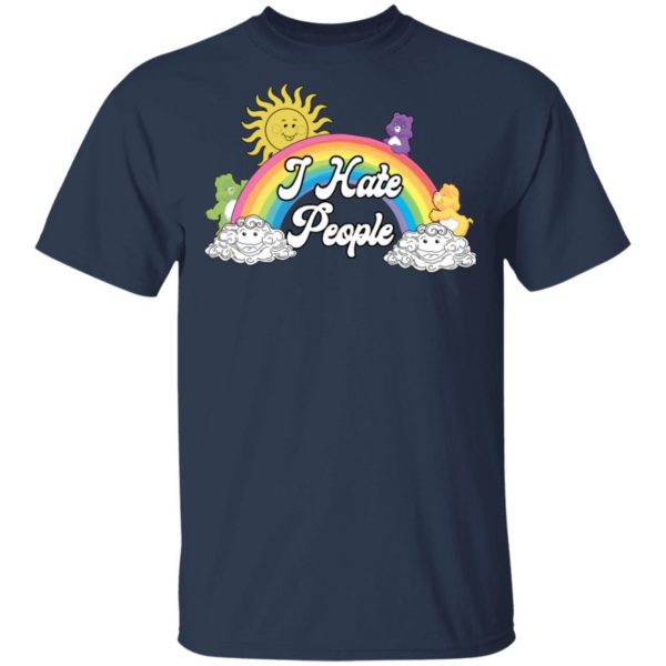Sun and Rainbow I Hate People Shirt