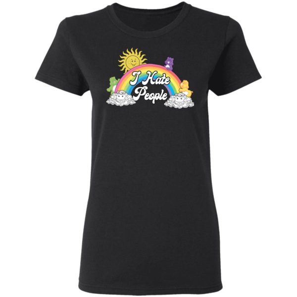 Sun and Rainbow I Hate People Shirt