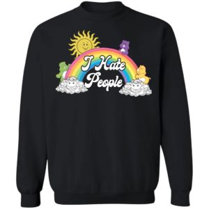 Sun and Rainbow I Hate People Shirt image Sun and Rainbow I Hate People Shirt